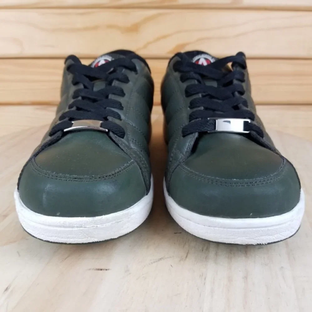 ANTA Classic School Style Green White Sneakers Lace-up Shoes 1948016-2 Size 8.5